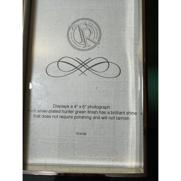 Things Remembered Rich Silver-Plated Photo Frame With Engraving Option 4x6 - Picture 2 of 6